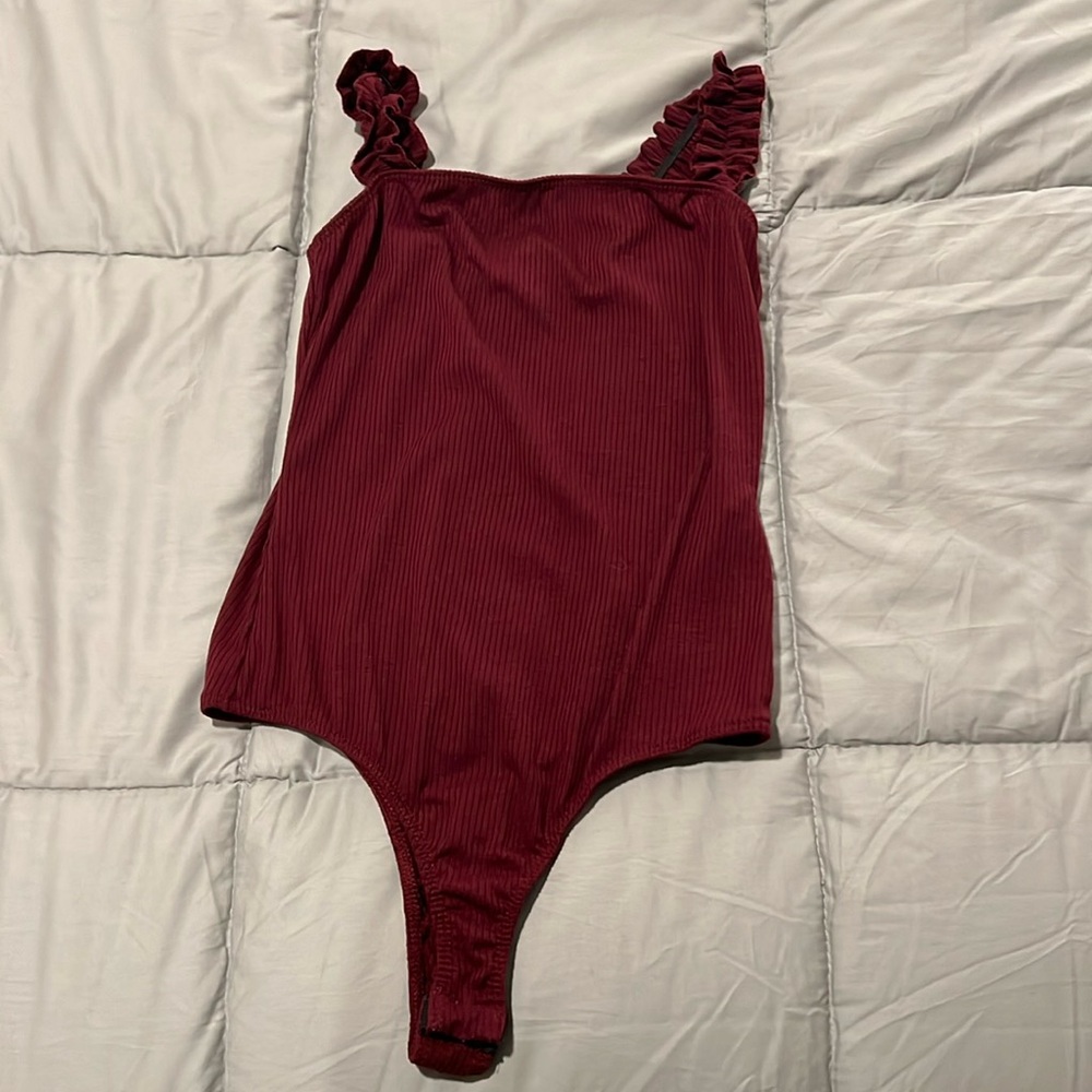 Maroon bodysuit